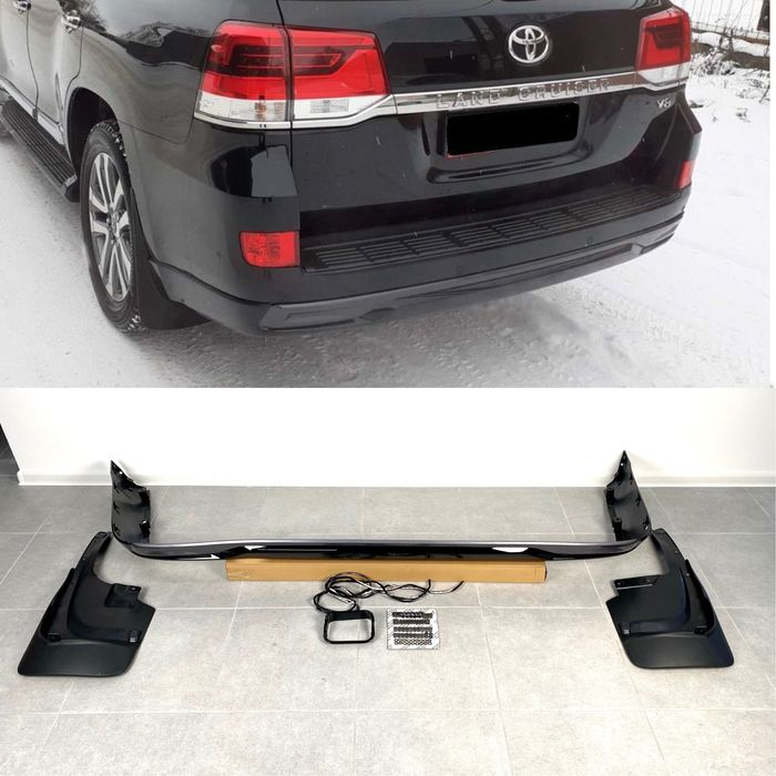 Юбка губа обвес переднего заднего бампера Toyota Land Cruiser 200