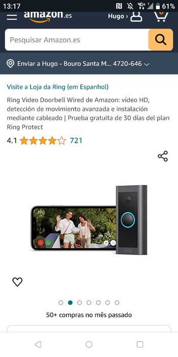 Conjunto segurança Ring (Amazon)