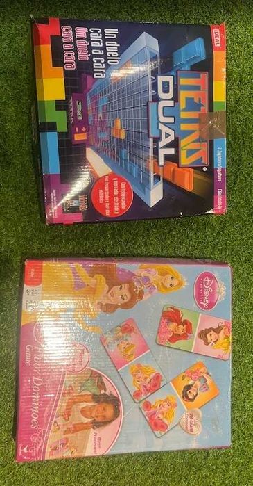 Lote de jogos de sociedade, puzzles e educativos