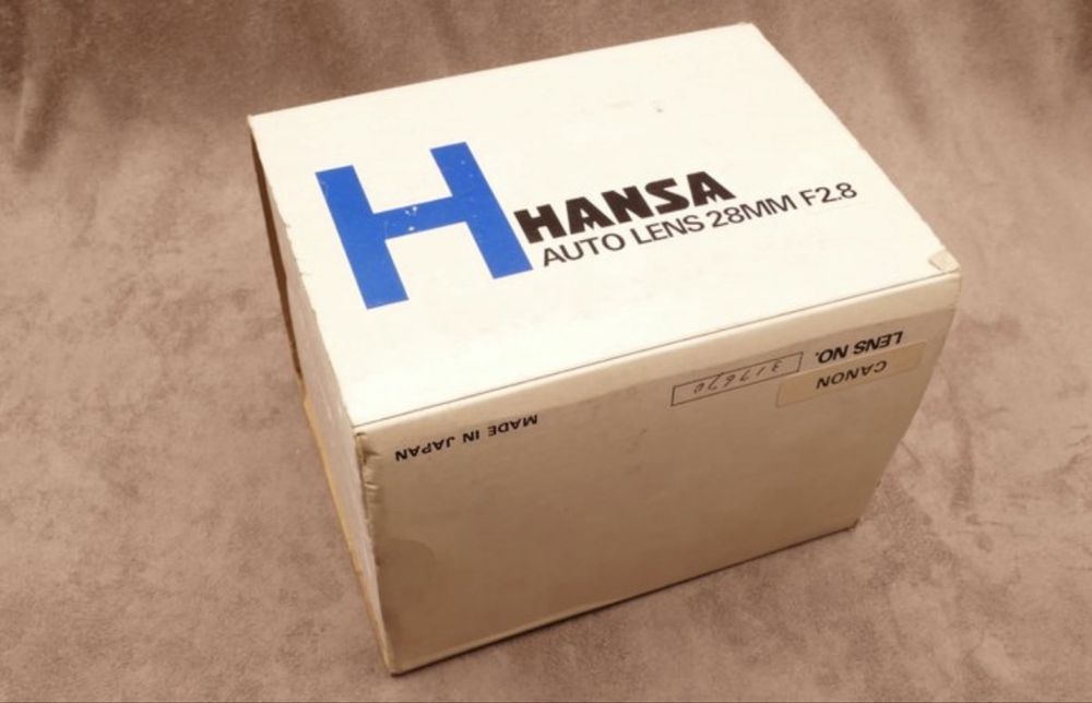 Hansa Auto 28mm f2.8 [CANON FD Mount]