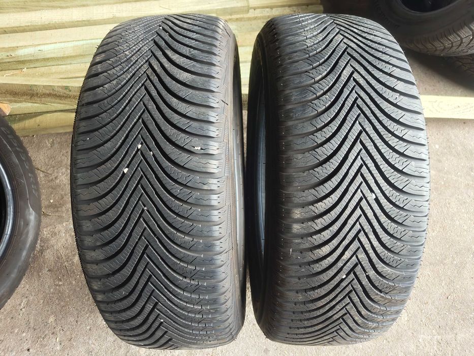 Opony zimowe uzywane 215 55 R17 Michelin 2021 rok 2 sztuki z46