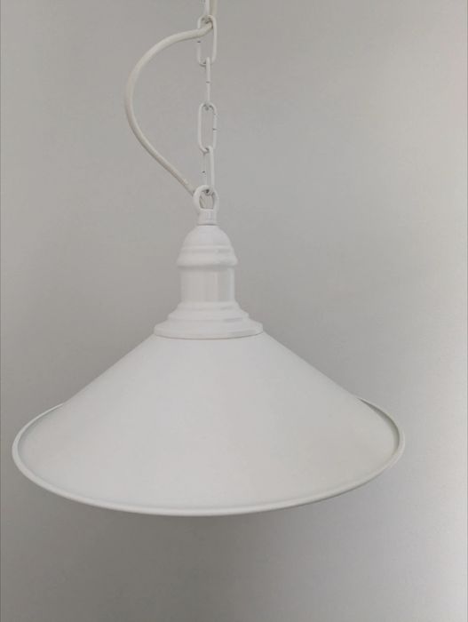 Lampa Argon Erba 630 biała stalowa industrialna loft