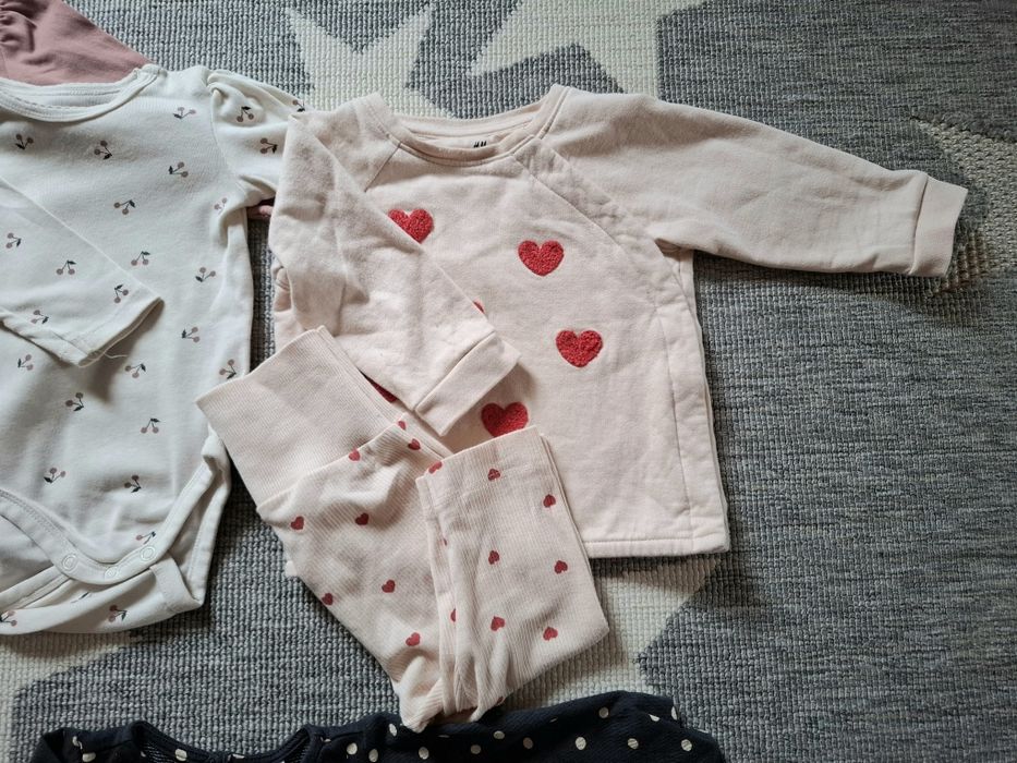 Paczka paka dziewczynka r.68  h&m