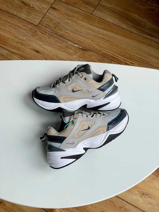 Кросівки Nike M2K Tekno Grey Lacquer шкіра текстиль сірі