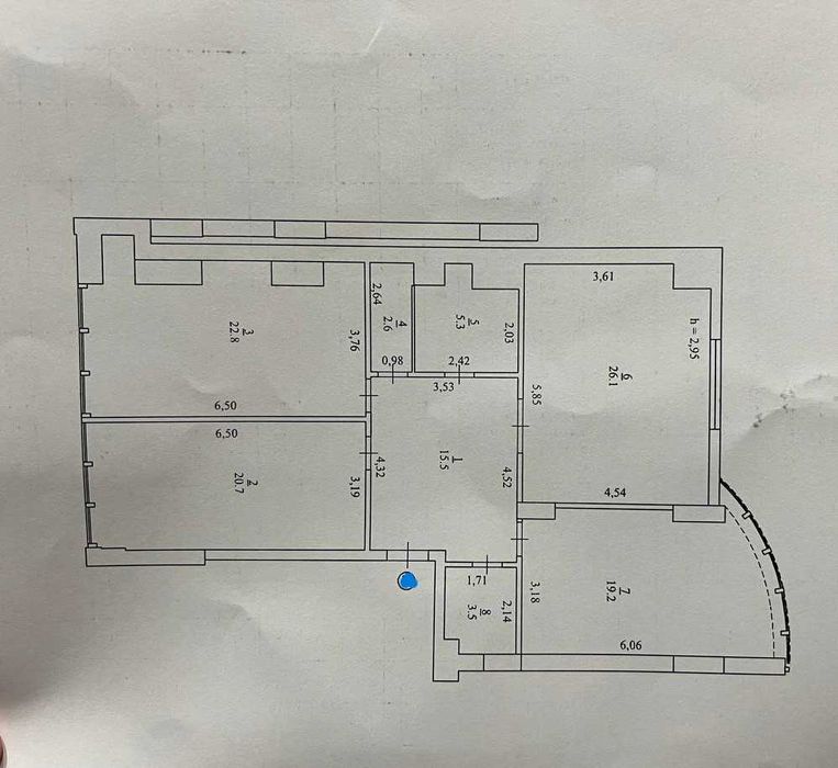 Продаж 3 кімнатної квартири в ЖК Парус