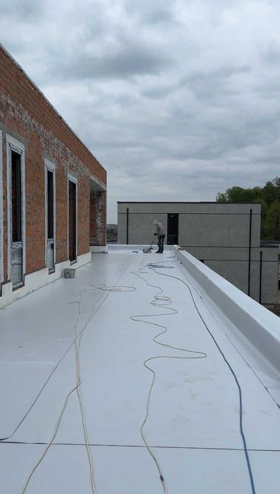 Плоска покрівля ПВХ мембрана Гідроізоляція Терасна дошка Плоский дах