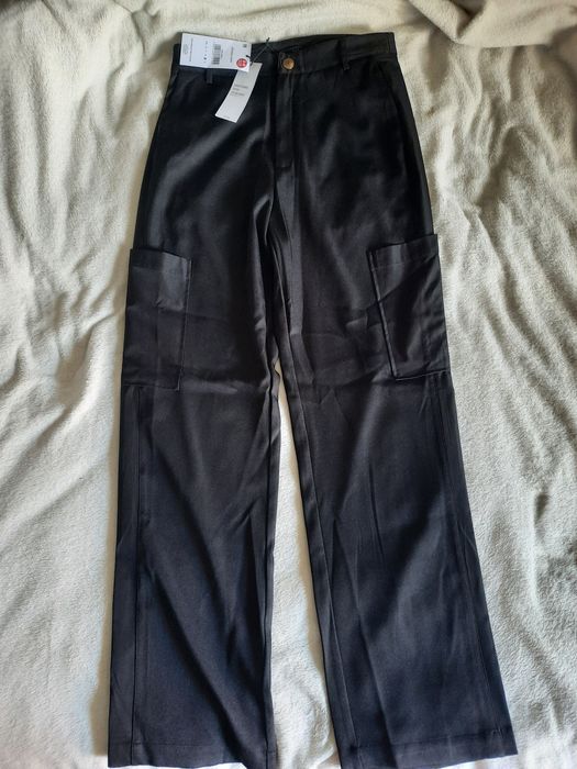 Spodnie loose high waist
