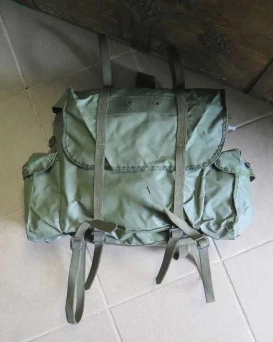 Plecak Wojskowy Armia Belgia "Kostka" Olive Vintage lata `70