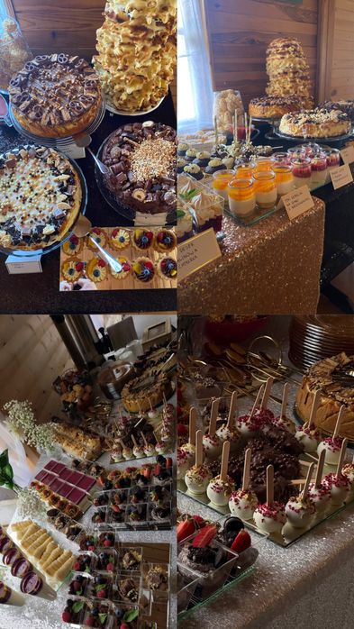 Ciasta, deserki, serniki, cake pops, słodki stół,