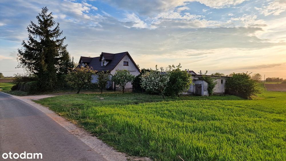 Siedlisko z budynkami gospodarczymi oraz garażami