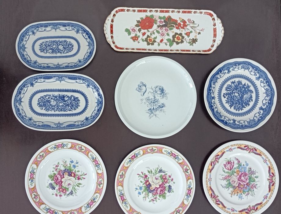 Pratos de porcelana  (Limoges, vista alegre)