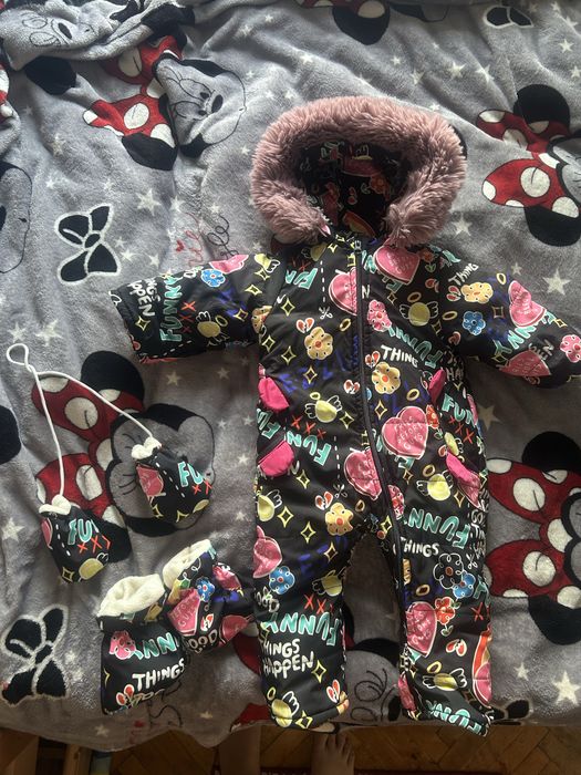 Комбез зимовий , 80 см для дівчинки