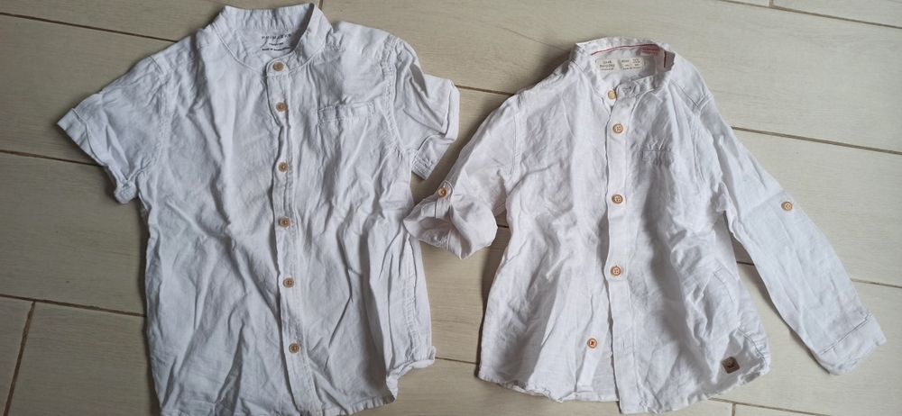 Camisas brancas de menino 2/3 e 4/5
