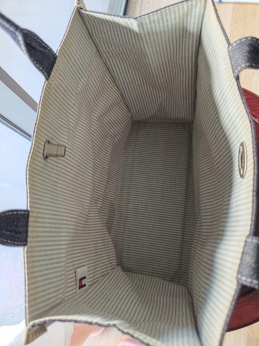 Mala de Mão / Tote Bag Tommy Hilfiger em Ganga (Vintage) – Excelente Estado