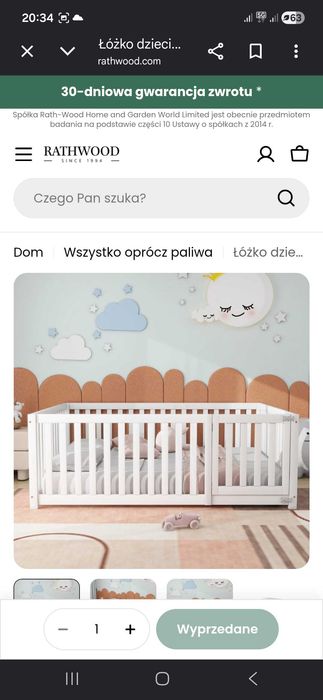 Łóżko Kojec dla dziecka