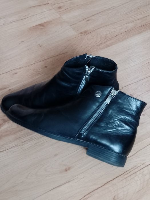 Damskie botki skórzane 38