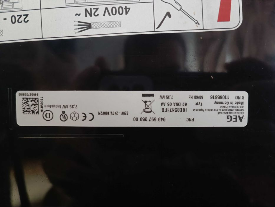 Płyta indukcyjna AEG IKE 85471FB 80 cm