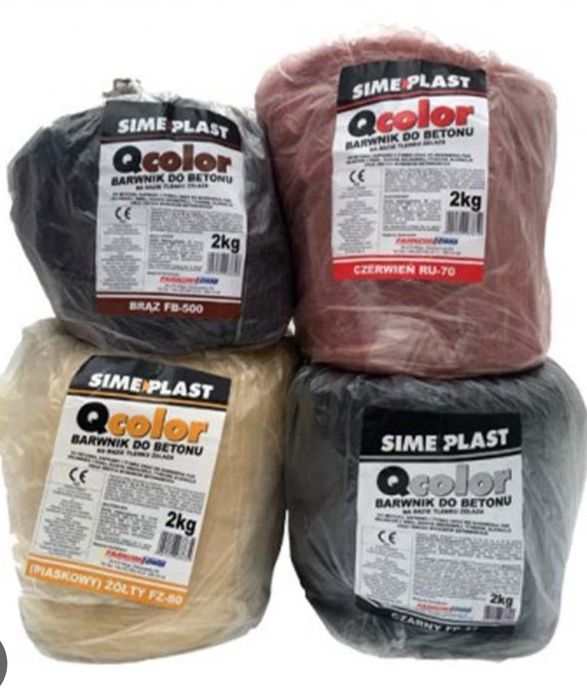 Farba Barwnik do betonu kostki brukowej 2kg czarny czerwony brązowy