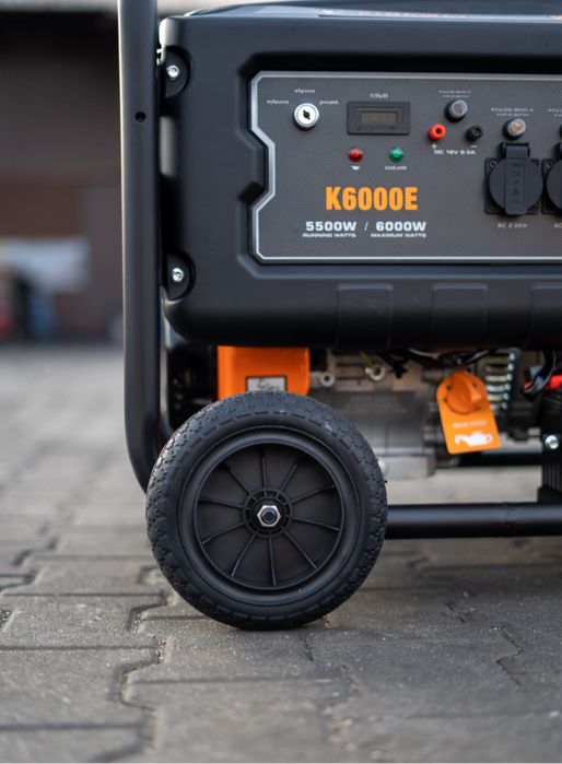 NOWY Agregat prądotwórczy AVR trójfazowy 6kW  do domu / budowa benzyna