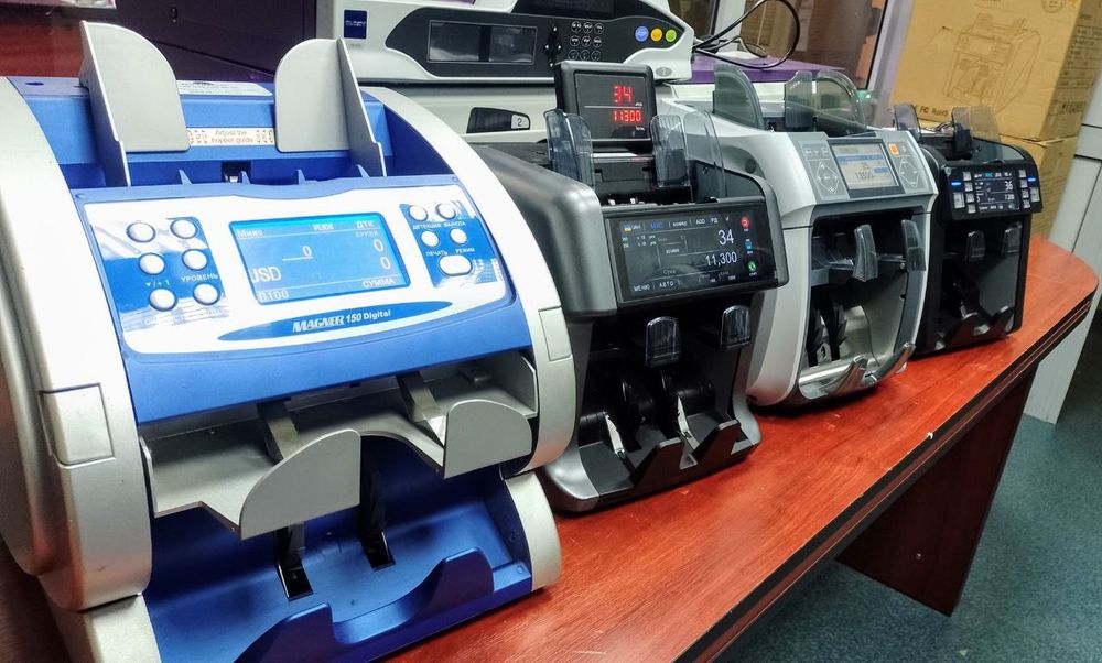 Лічильник для грошей, сортувальник монет, детектор валют