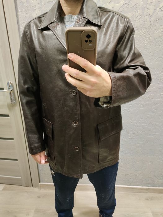 Кожаная куртка мужская
