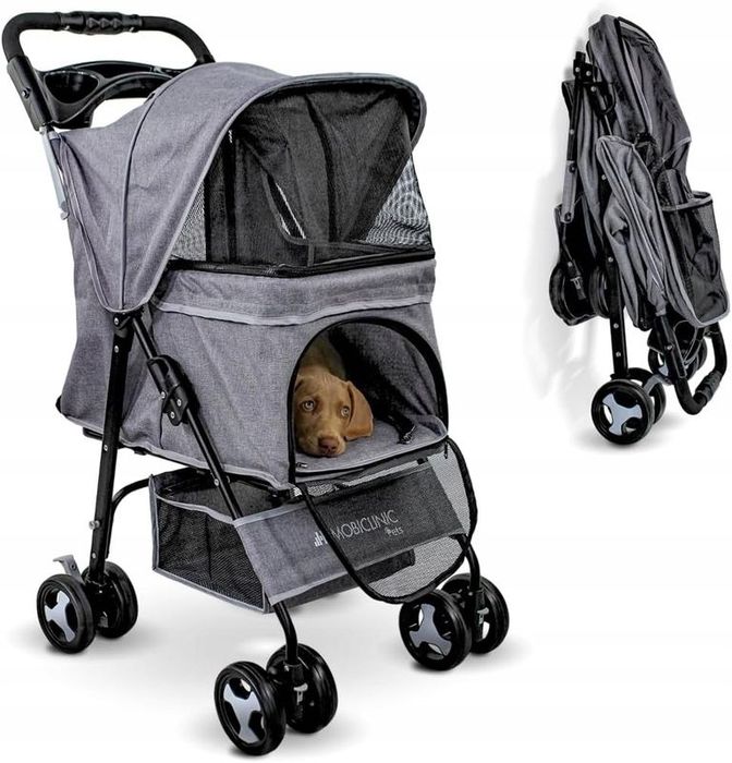Wózek Mobiclinic Pets Zuma Gris max 15kg