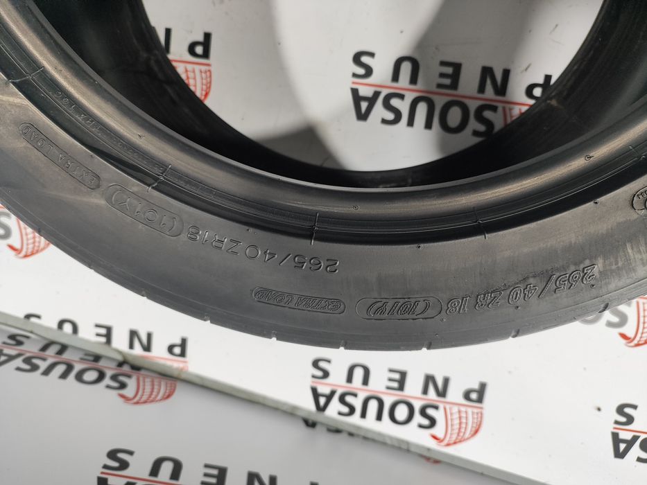 160 Euros 2 pneus semi novos 265-40 ZR18 Michelin 101y Oferta Portes