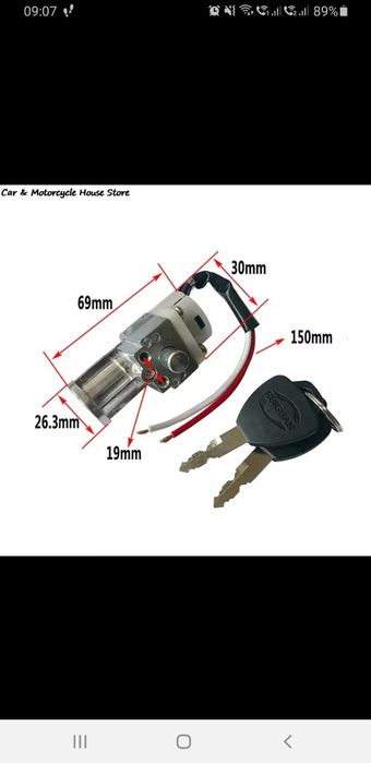 Zamek stacyjka rower elektryczny Samsung SDI  TRIO inne