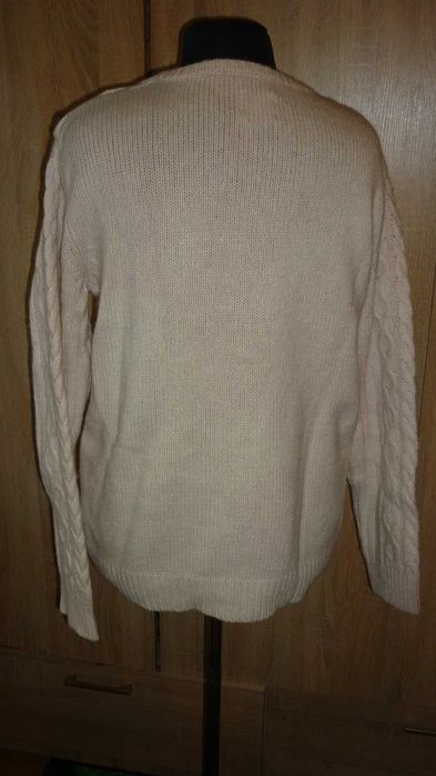 Selected- męski grubszy sweter wełniany  r; XL