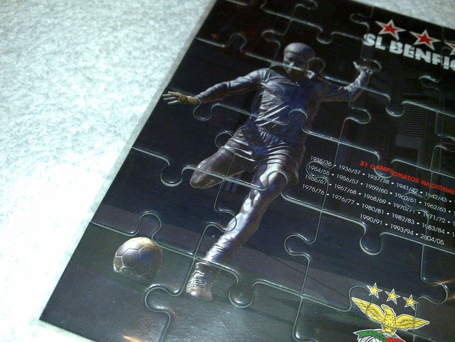 benfica (jogo puzzle imagem do eusébio 31 títulos benfica)