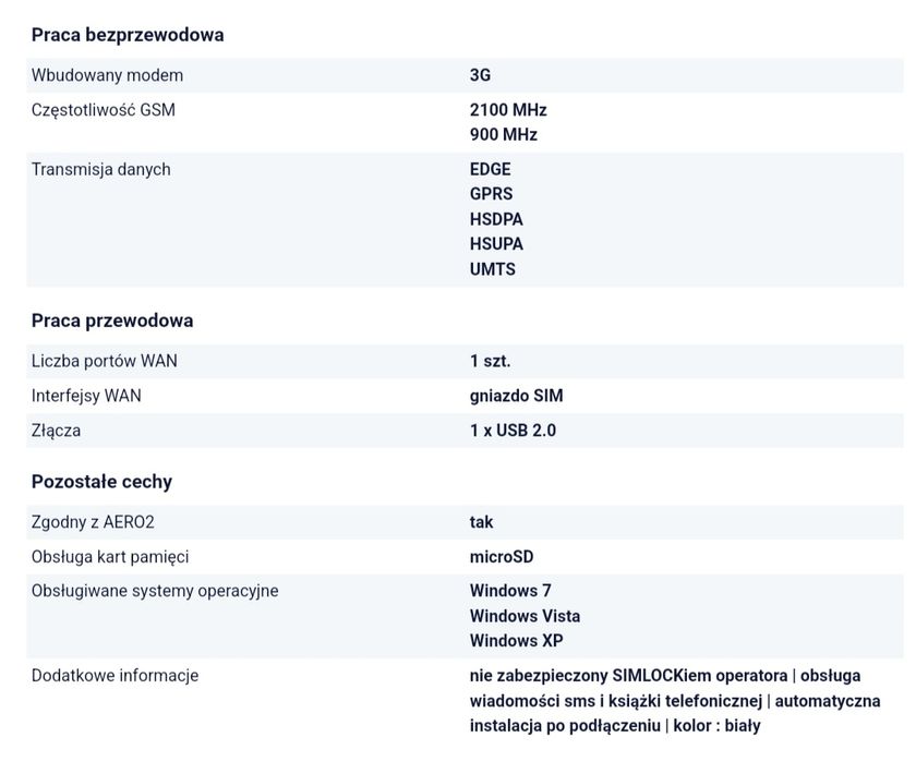 Modem USB Huawei E303