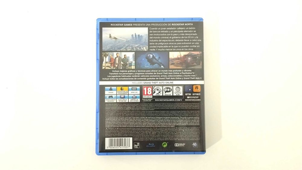 PS4 - GTA 5 - Completo com Manuais