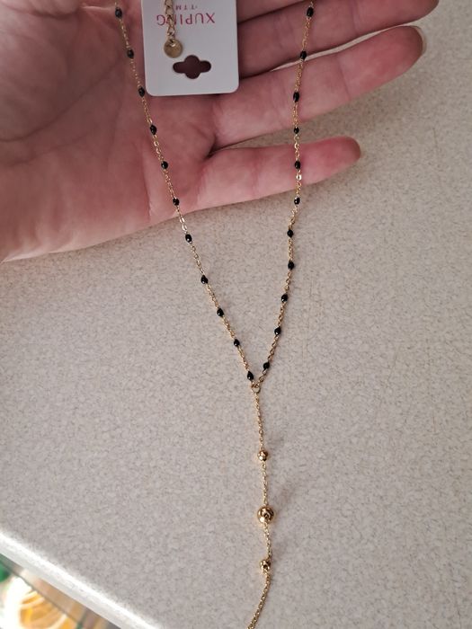 Nowa pozłacana celebrytka naszyjnik krawatka