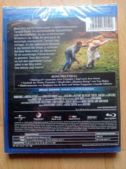 Twister, blu-ray, nowy,folia