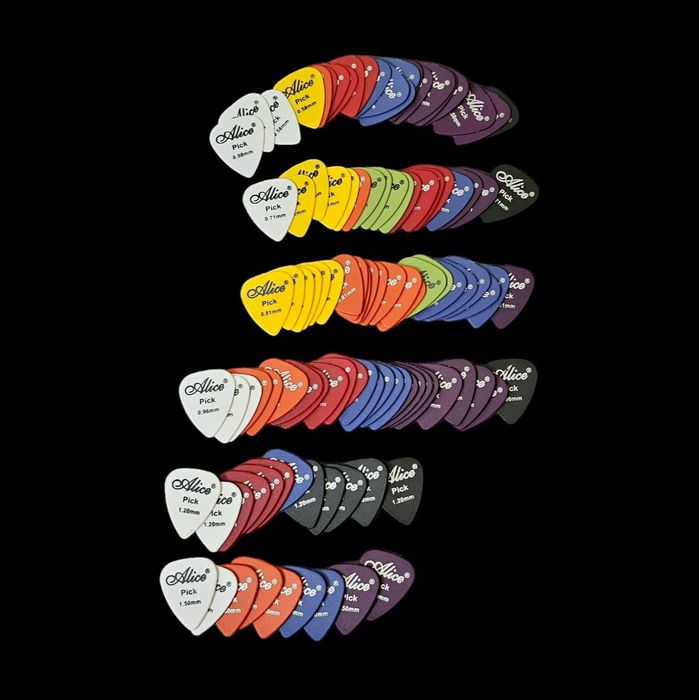 Zestaw 10 kostek gitarowych Alice