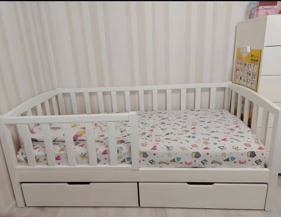 Доступна ціна! Дитяче ліжко з шухлядами Виробник!