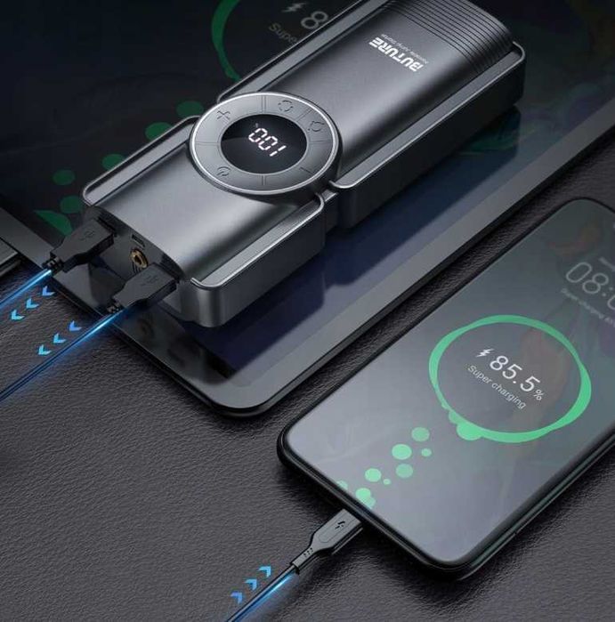 Powerbank Urządzenie rozruchowe BUTURE 2500A Jump Starter Kompresor