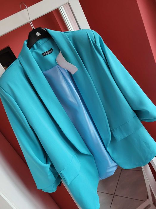 Marynarka żakiet niebieska uni