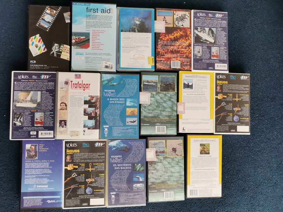 Video em VHS Originais National Geographic e Costeau Group