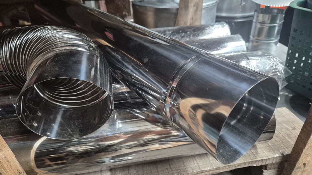 RURA NIERDZEWNA fi 150 kolanko fi 150 fi 180 fi200 20cm rury z kwasówk