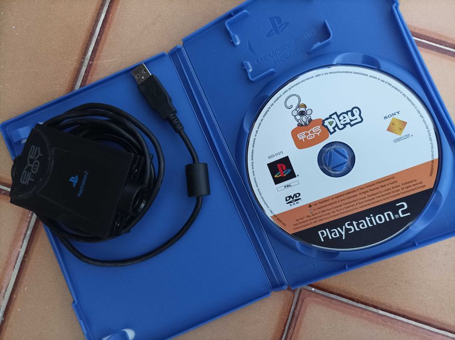 Jogo ps2 eyetoy com câmara