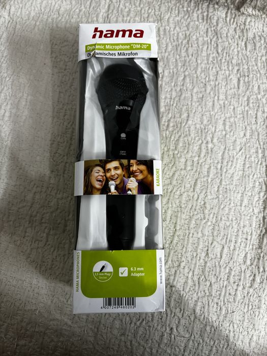 Microfone Dynamic Hama “DM-20” Novo