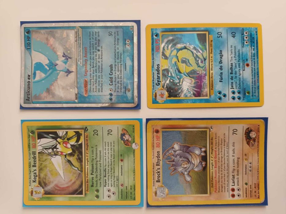 Cartas Pokemon Primeiras Gerações