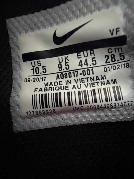 Nike Air Force 1 Mid Supreme NBA Black розмір 44,5.