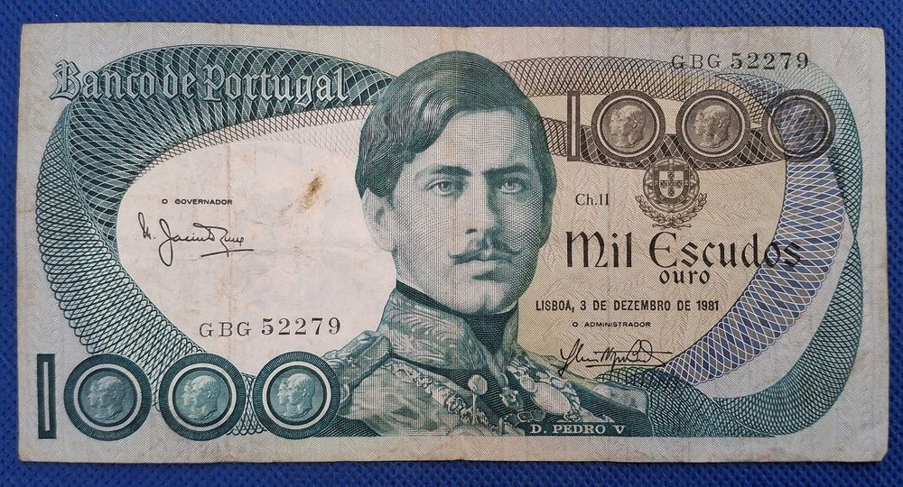 Portugal - 1000 escudos 1981 ( ver as fotos)