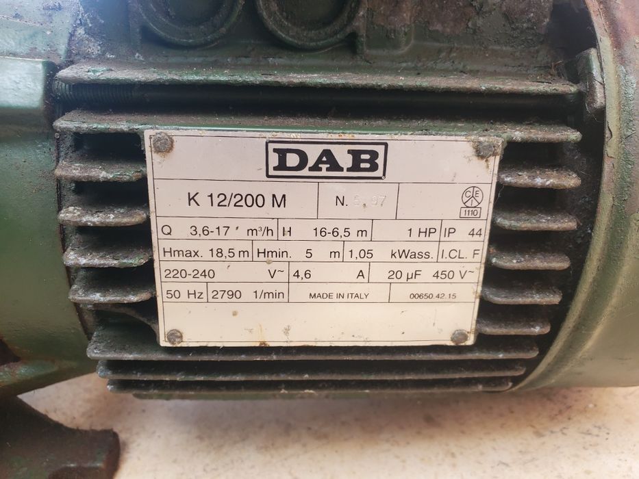 DAB Bomba Centrifuga De Rotor Unico DAB K 12/200 M 240V