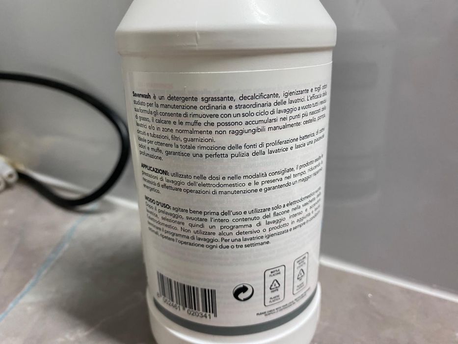 Saverwash - Detergente de Manutenção para Máquinas de Lavar Roupa