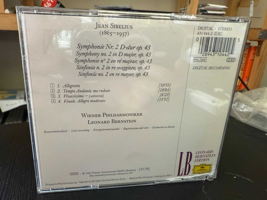 Sibelius – Symphony No. 2 – Wiener Philharmoniker, Leonard Bernstein