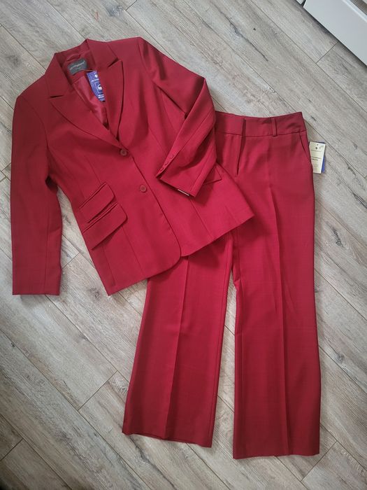 Garnitur damski bordowy 42 nowy Atmosphere