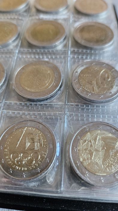 Lote de moedas de 2€ comemorativas circuladas